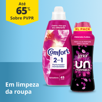 At&eacute; 65% em Limpeza da Roupa