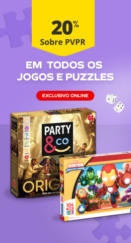 20% PVPR em jogos e puzzles