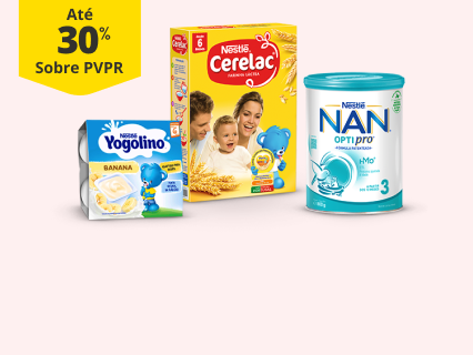 At&eacute; 30% PVPr em Alimenta&ccedil;&atilde;o Infantil