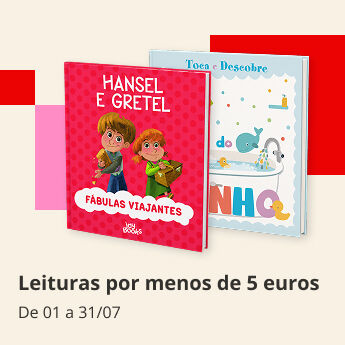 Leituras por menos de 5 euros. De 1 a 31/07
