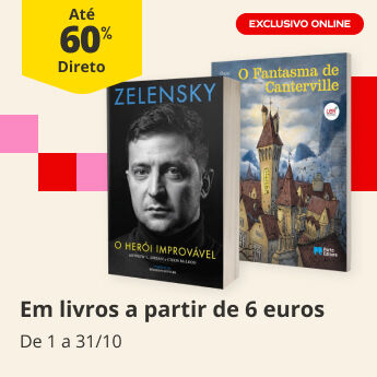 At&eacute; 60% Desconto Direto Em livros a partir de 6 euros. De 1 a 31/10