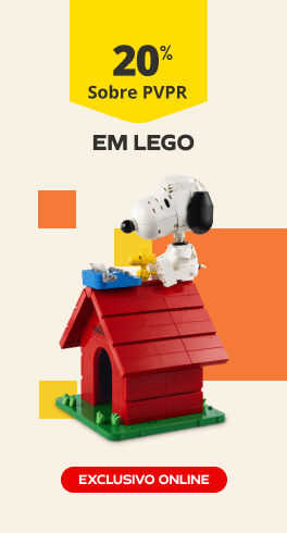 20% sobre PVP Recomedado Na marca LEGO. Exclusivo online.