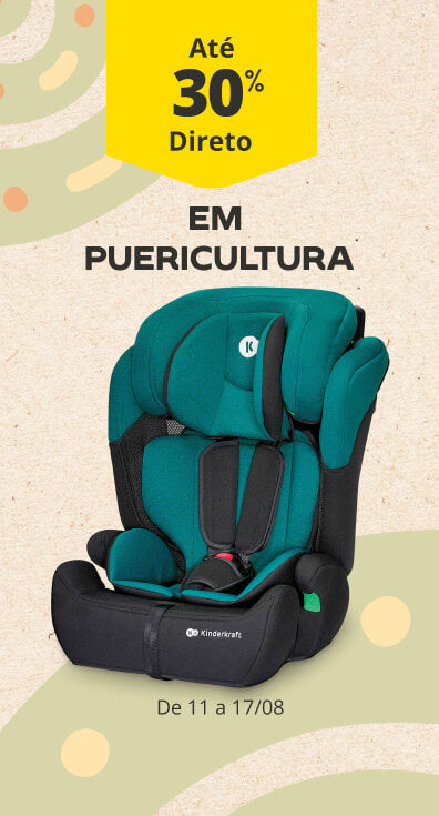 At&eacute; 30% Desconto Direto em puericultura. De 11 a 17/08