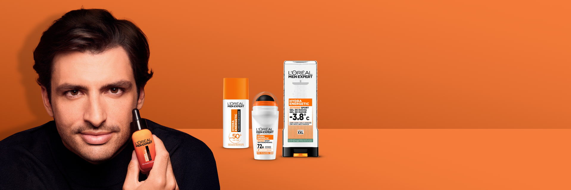 Homem: Beleza energizante