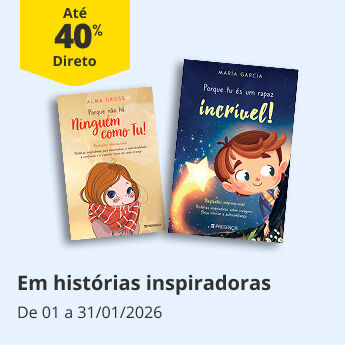 40 desconto direto em Hist&oacute;rias que inspiram