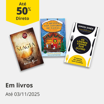 Até 50% Desconto Direto em livros.