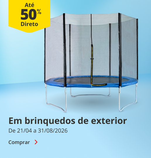 At&eacute; 50% desconto em Brinquedos de exterior. De 