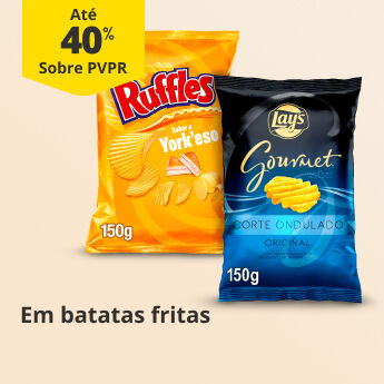 At&eacute; 40% PVPR em Batatas Fritas