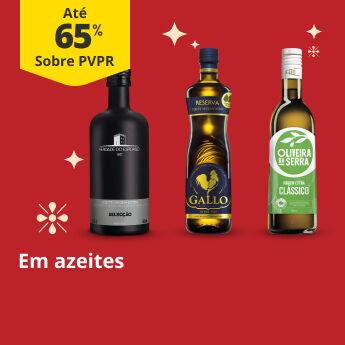 Até 65% PVPR em Azeites