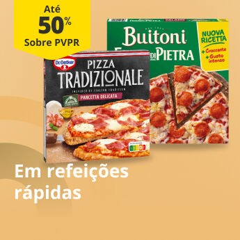 At&eacute; 50% PVPR em Refei&ccedil;&otilde;es R&aacute;pidas 