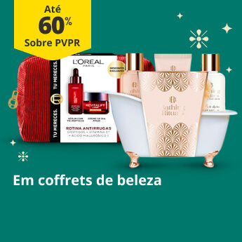 At&eacute; 60% PVPR em Coffrets de Beleza