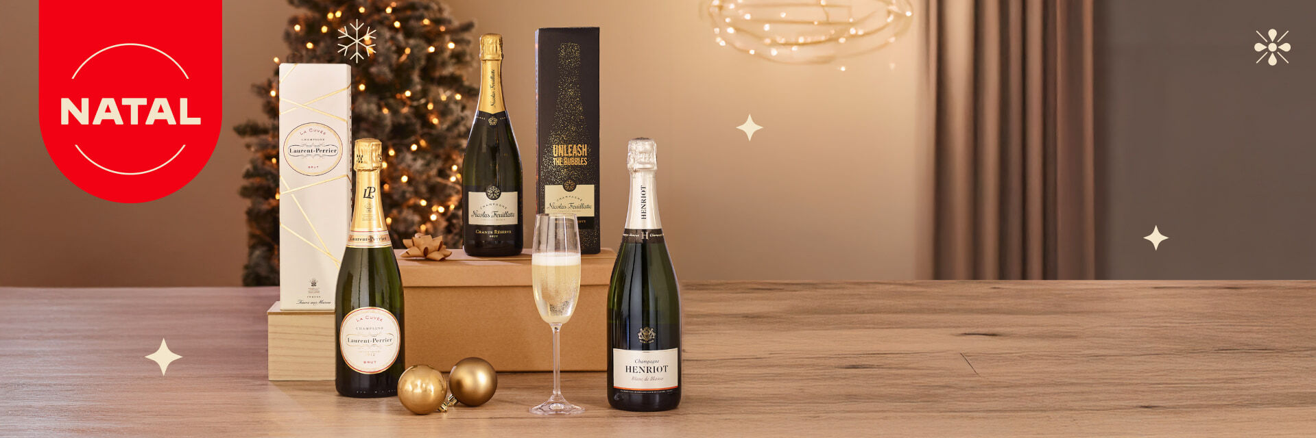 Champanhe e Espumante. Elegante, festivo e cheio de sabor