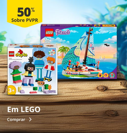 Até 50% PVPR em LEGO