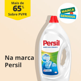 Mais de 65% PVPR Na marca da semana Persil