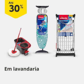 Até 30% em lavandaria