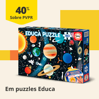At&eacute; 40% PVPR em Puzzles Educa