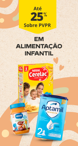At&eacute; 25% em alimenta&ccedil;&atilde;o infantil