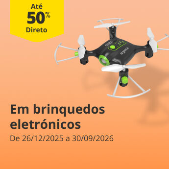 At&eacute; 50% Desconto em brinquedos eletr&oacute;nicos