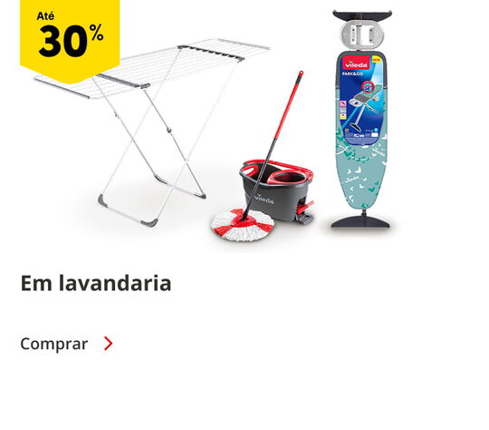 Até 30% em Lavandaria