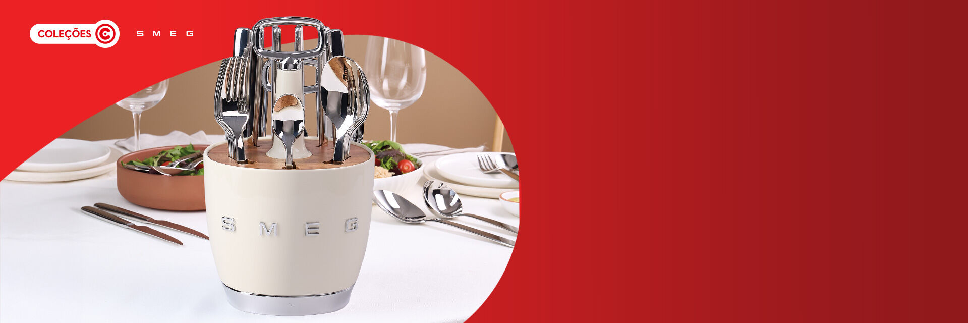Nova cole&ccedil;&atilde;o. Junte os selos e colecione o faqueiro SMEG.