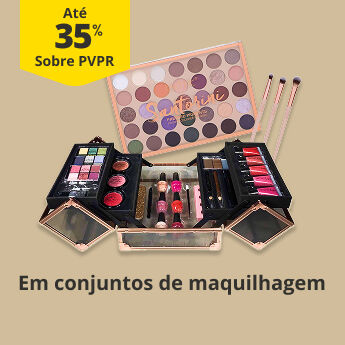 Até 35% PVPR Em Conjuntos de Maquilhagem