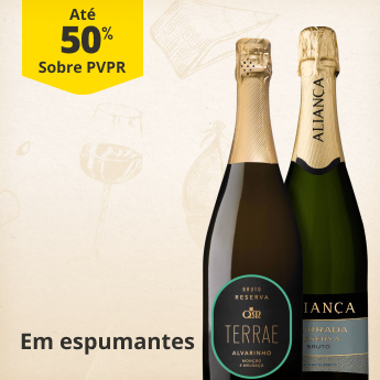 At&eacute; 50% PVPR em Espumantes
