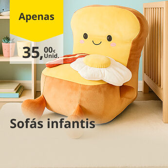 Sof&aacute;s infantis apenas 35&euro;