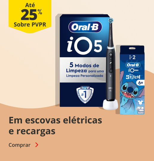 At&eacute; 25% PVPR em escovas el&eacute;tricas e recargas
