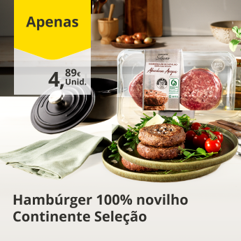 Hamb&uacute;rguer de Novilho Continente Sele&ccedil;&atilde;o