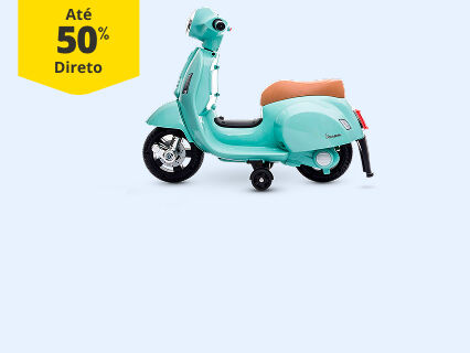At&eacute; 50% Desconto Direto em bicicletas e brinquedos de exterior