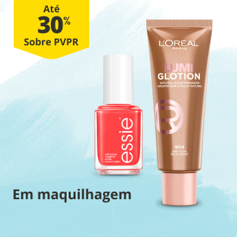 At&eacute; 30% PVPR em Maquilhagem