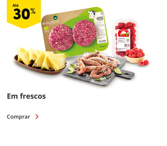 Até 30% em Frescos 