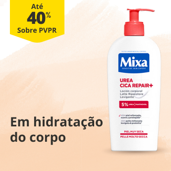 At&eacute; 40% sobre PVPR em hidrata&ccedil;&atilde;o do corpo