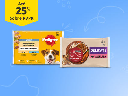 At&eacute; 25% PVPR em comida h&uacute;mida