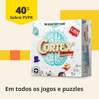 Ate 40% PVPR em jogos e puzzles
