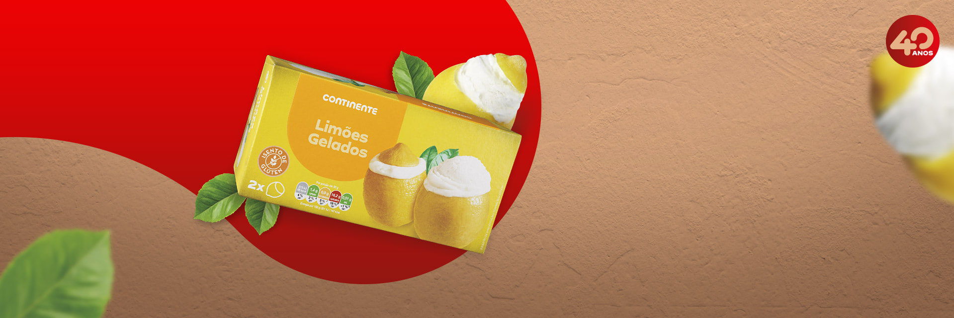 Limões Gelados, servidos em casca natural.