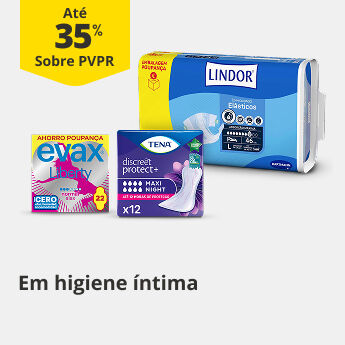 At&eacute; 35% PVPR em Higiene &Iacute;ntima