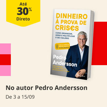 At&eacute; 30% DD no autor Pedro Andersson