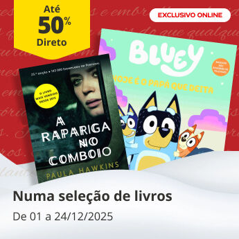 50% Desconto Direto numa seleção de livros até 24 de dezembro. Exclusivo online