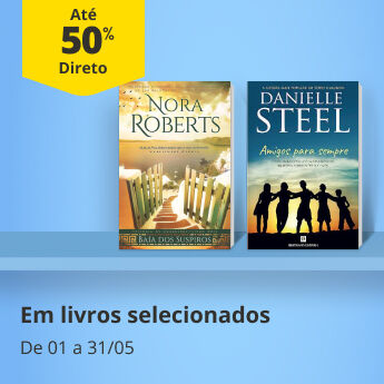 At&eacute; 50% Desconto Direto em livros selecionados