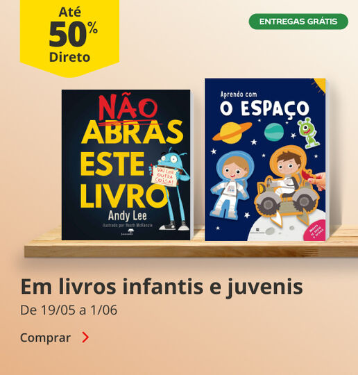 At&eacute; 50% numa sele&ccedil;&atilde;o de livros infantis e juvenis 