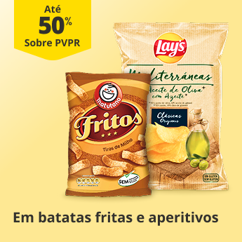 At&eacute; 40% PVPR em Batatas Fritas e Aperitivos