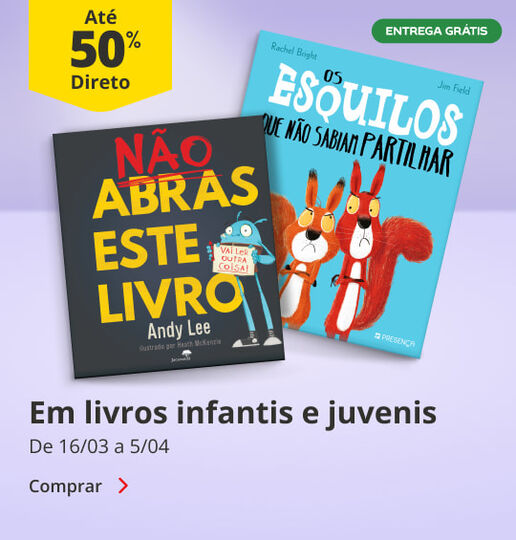 At&eacute; 50% Desconto Direto em livros infantis e juvenis. De 16/03 a 5/04