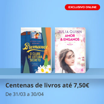 Centenas de livros a 7,50&euro;. De 1 a 30/04, exclusivo online.