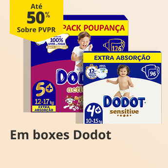 At&eacute; 50% PVPR em Fraldas e Toalhitas