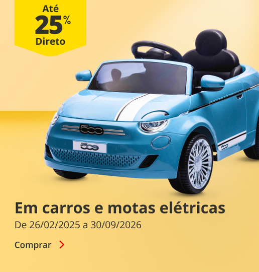 At&eacute; 25% Direto em carros e motas el&eacute;tricas- De 26/02 a 30/09