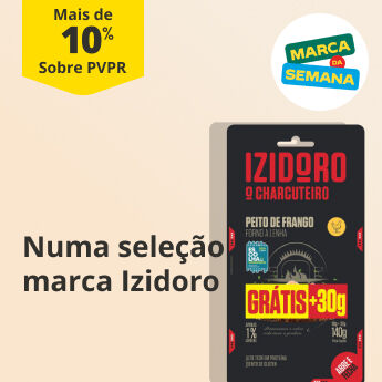 Mais de 10% PVPR Numa sele&ccedil;&atilde;o da marca da semana Izidoro