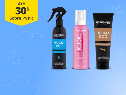 At&eacute; 30% PVPR em cuidados da pele e pelo