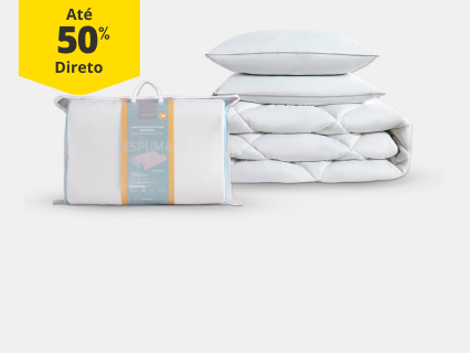 null Até 50% Desconto Direto em Têxteis Lar