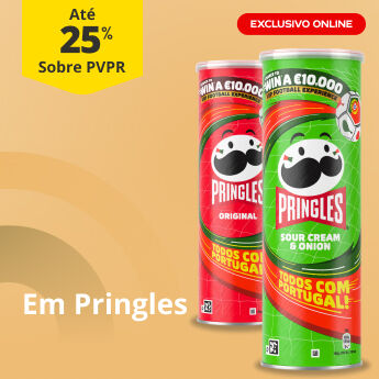 At&eacute; 25% PVPR em Pringles (exclusivo online)